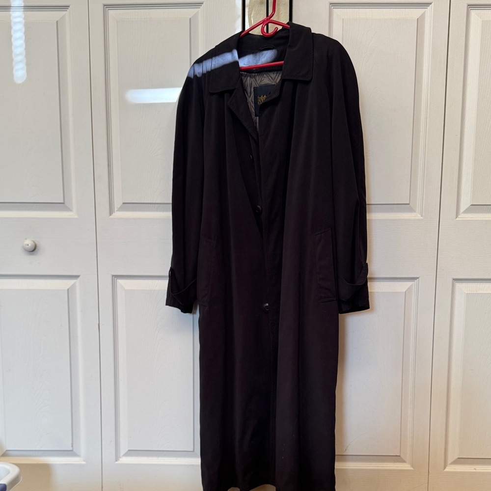 Elegant Black Trench Coat for Men